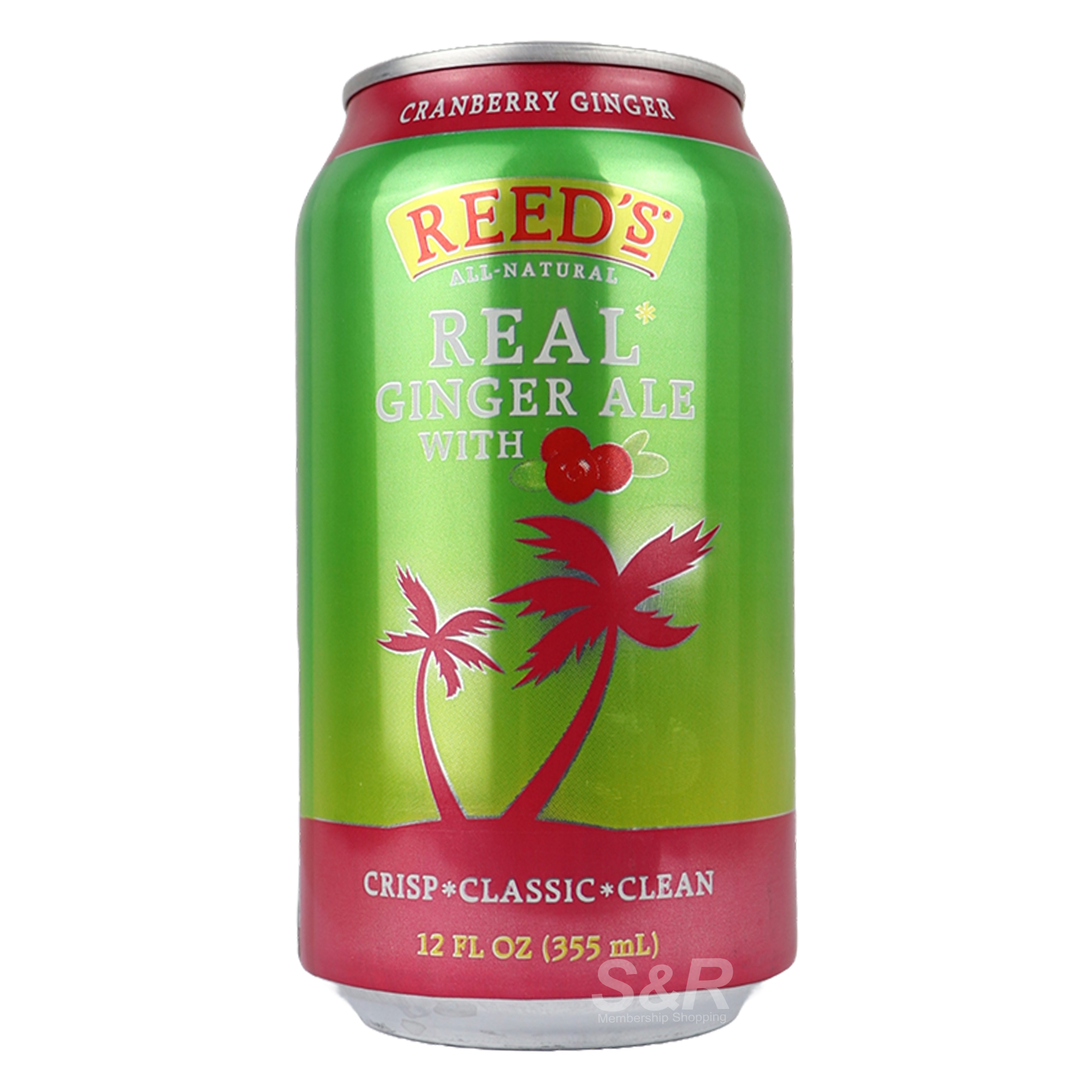 Reed's Real Ginger Ale With Cranberry 355mL